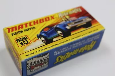 Matchbox Superfast #10 Piston Popper HQ Repro Box. Not The Model. • $4