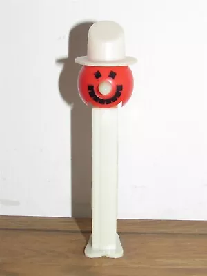 Pez Misfit Snowman Dispenser White Stem Red Face Head 4.9 No Coo • $29.99