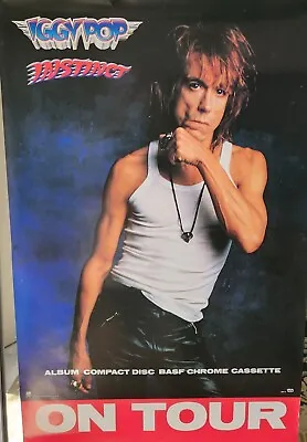 IGGY POP Original 1988 The Stooges Concert Aussie Tour Gig Promotional Poster • $45