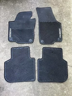 12 13 14 15 16 17 18 Vw Passat Black Rubber All Weather Floor Mats Rugs Liners • $65