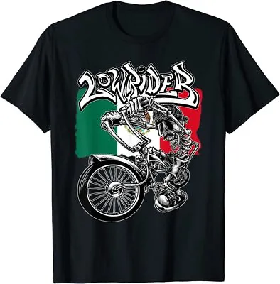 NEW LIMITED Mens Low Rider Bicycle. Mexican Chicano Mexico Lowrider Bike T-Shirt • $18.79