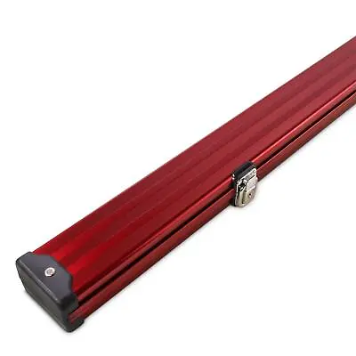 £71.95 • Buy 1 Piece Wide RED Aluminium PRO LOCK Snooker Cue Case - Holds 2 Cues