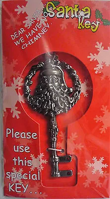 Magic Santa Claus Father Christmas Special Key & Ribbon (No Chimney No Problem) • £3.49