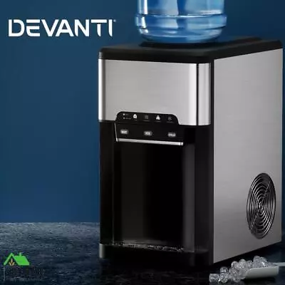 Devanti Ice Maker Machine 3 In Ice Cube Tray Water Dispenser Bar Countertop 20kg • $288