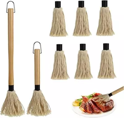 BBQ Accessories For Sauce Barbecue Grill Mop Brush 6 Basting Mop • $61.95