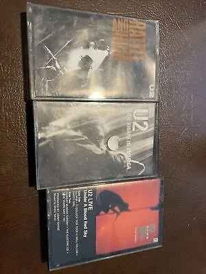 U2-LOT OF 3 Cassettes - Rattle & Hum; Wide Awake In America; Under Blood Red Sky • $9.95