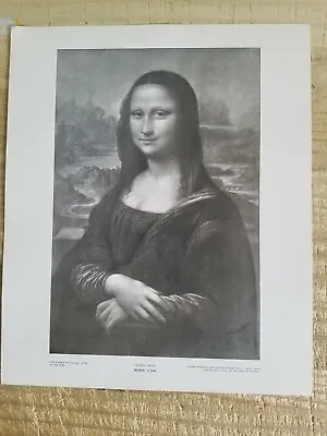 MONA LISA.12  X 10  VTG PERRY PICTURES ENGRAVING PRINT*EP1 • $8.54