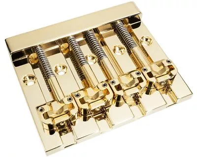 Hipshot 5K400G KickAss Bass Bridge 4-String 5-Hole Retrofits Badass Bass - GOLD • $83.16