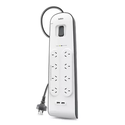 NEW Belkin 2.4 Amp USB Charging 8-outlet Surge Protection Strip *AU STOCK* • $79.95