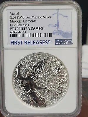 $249 • Buy 2016 Mexican Elements 1 Oz Mexico Silver Coin - Ultra Cameo NGC PF70 Error Label