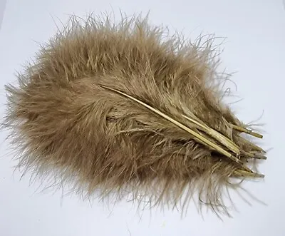 Olive Brown Marabou Feathers  Mixed Sizes Fly Tying Flynscotsman Tackle Fluffy • £1.85