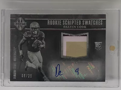 Dalvin Cook Rpa 2017 Majestic Rookie 3 Color Auto Patch Sp# 6/25 Florida State • $99