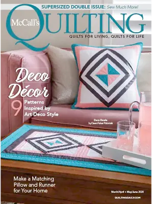 McCalls Quilting Magazine March April May June 2024 Deco Décor 9 Patterns • $26.91