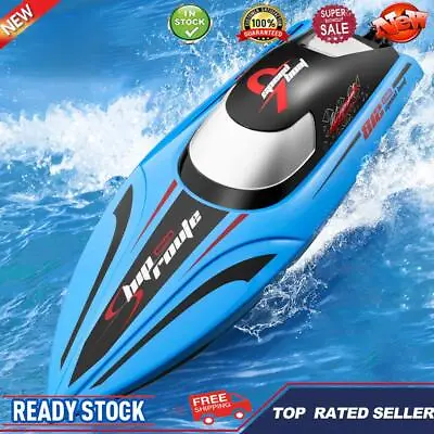 2.4GHz Fast RC Boats Dual Motors Racing Speedboat High-Speed For Pools And Lakes • $83.04