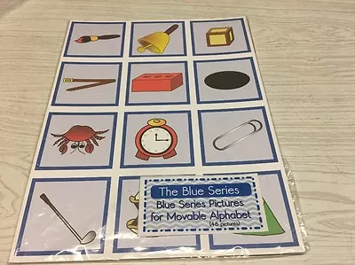 The Blue Series - Pictures For Movable Alphabet - Montessori • $13.80