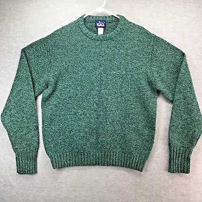 Vintage Woolrich Sweater Mens Extra Large XL Green Pullover Wool Blend Knit • $29.99