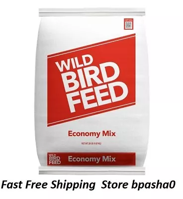 Economy Mix Wild Bird Feed Value Bird Seed Blend Dry. 20 Lb. Bag - Fast Free S • $10.85