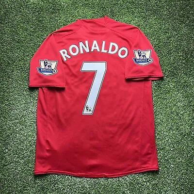 2007 2008 Manchester United Cristiano Ronaldo Jersey Shirt Red Nike 7 Large LKit • $102.42