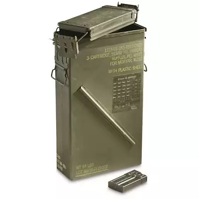 U.S. Military Surplus PA156 81mm Mortar Ammo Can Used • $45.95