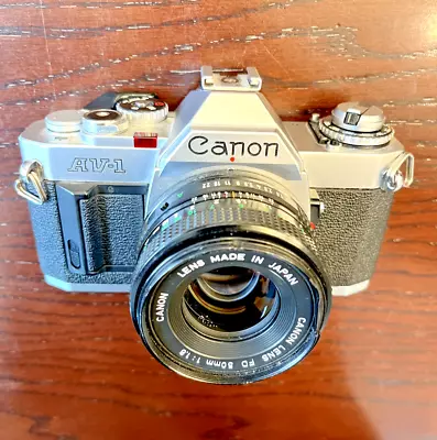 Canon AV-1 Film Camera With Canon 50 Mm Lens • $85