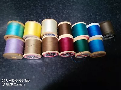 Sylko Vintage Sewing Thread...x 13 Reels Colours • £10