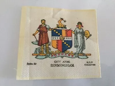 £5.99 • Buy Ref29 BDV CIGARETTES SERIES 30 SILK CITY ARMS BIRMINGHAM VGC