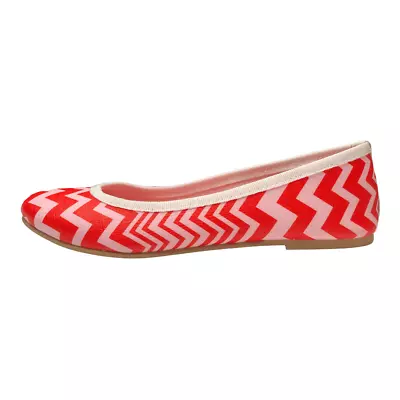 Missoni Orphan Aid Africa Red & White Flats Size 35 EU Or 4.5 USmade In Italy • $22.40