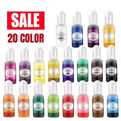 20 Colors Epoxy Resin Pigment Liquid Dye Translucent Tint Colorant DIY Jewelry • $15.22