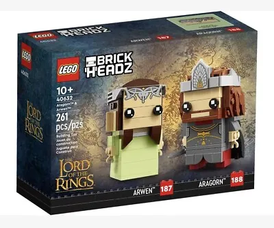 NEW - Lego 40632 Lord Of The Rings Aragorn & Arwen BRICK HEADZ Minifigure - LOTR • $29.99