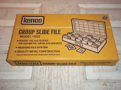 NOB Vintage Kenco Group Metal Slide File Case Model #550 - 750 Mounts • $20