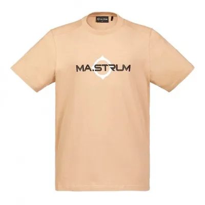 MA.Strum - Logo Print Tee (Sand) - Size: M • £49