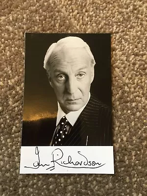 Small Photograph Signed Personally By Actor Ian Richardson • £0.99