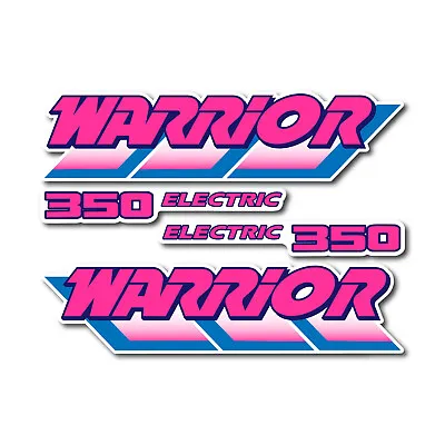 Pink Blue Graphics Kit Fits Yamaha Warrior 350 1992 Decals Sticker High Quality • $74.99