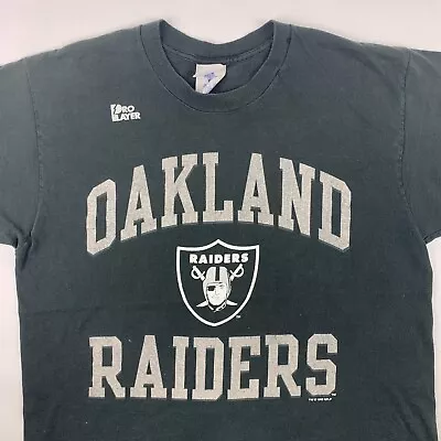 VTG 1996 Pro Player Oakland Raiders T-Shirt Mens Large NFL Single Stitch • $27.66