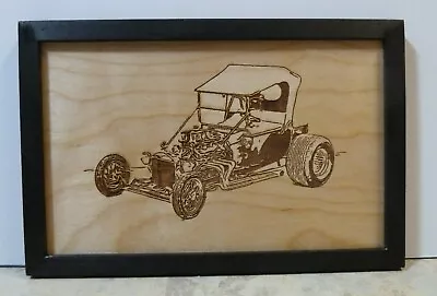 FREE BONUS  Wood Car Plaques-Wall Art-Counter Displays Ford T-Bucket Roadster • $15.95