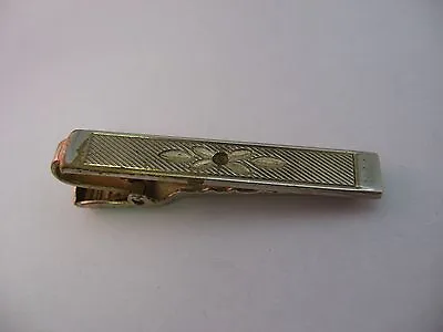 Cool Retro Flower Design Mens Tie Bar Clip Jewelry ~ Obvious Wear ~ • $8.98