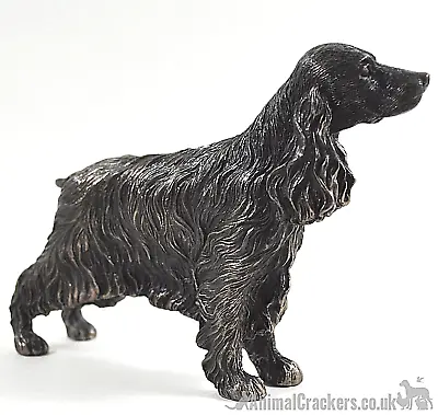 Cold Cast Bronze Cocker Spaniel Lover Gift Sculpture Ornament Figure Decoration • £23.95