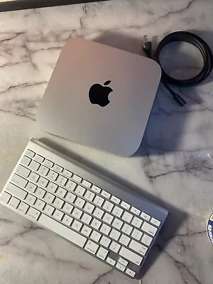 Mac Mini Silver A1347 1.4 GHz Dual-Core I5 CPU 4 GB RAM 500 GB HDD Keyboard • $79.80