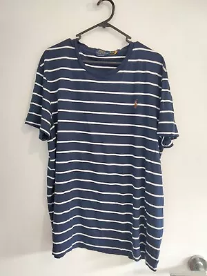 Polo Ralph Lauren Stripe Mens XXL Tee T-Shirt Custom Slim Fit • $39.99