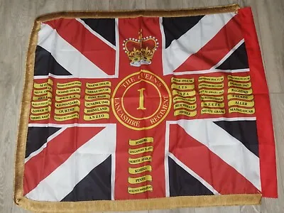 The Queens Lancashire Regiment 1st Bn Queens Colours Flag.  • £30