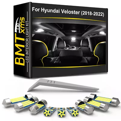 10Pcs Canbus For Hyundai Veloster LED Interior Dome Lights Package Kit 2018-2022 • $12.97