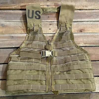 USGI Military FLC Fighting Load Carrier Tactical MOLLE Vest COYOTE BROWN EXC • $23.90