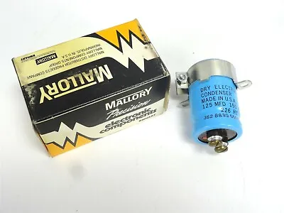 MALLORY Dry Electrolytic Condenser 226H1 - 125 MFD / 150 VDC * (NEW In BOX) • $39.99