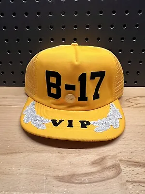 Vintage Military Hat B17 Yellow Hat Bomber Trucker Veteran  • $8