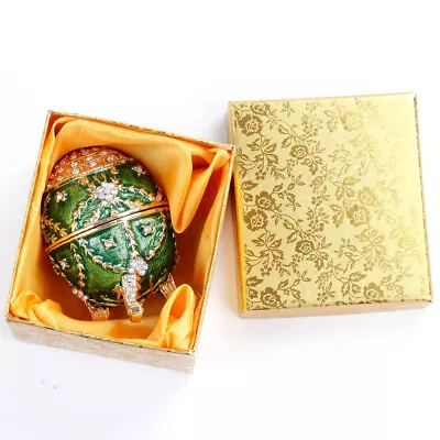 Sparkling Rhinestone Jewelry Box Decorative Hinged Jewelry Box • £20.69
