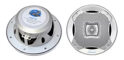 £34 • Buy Lanzar AQ6CXS Waterproof 400W 6.5  Inch 2 Way Marine Boat In Wall Cabin Speakers