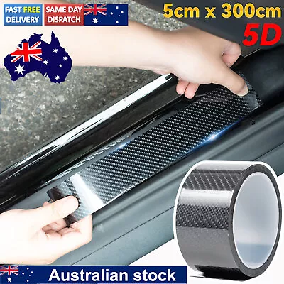 5cmX3M 5D Carbon Fiber Car Sticker Door Sill Scuff Anti Scratch Protection Tape • $10.99