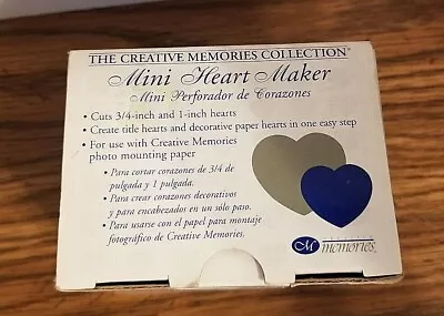 Creative Memories Mini Heart Maker New In Box • $14.99