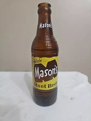 Used MASON S ROOT BEER Empty Brown Amber Bottle 10 Oz Chicago ILL  • $9.99