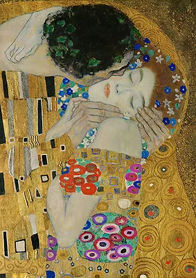 Gustav Klimt - The Kiss (detail) Vintage Fine Art Print • $10.52